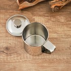 Кружка Доляна «Индия» «Тарун», 300 мл, 11×7.7×10 см, с крышкой, нержавеющая сталь - Фото 4