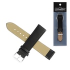 Ремешок для часов «Соломон», 20 мм, натуральная кожа, длина 20 см, чёрный - Фото 5