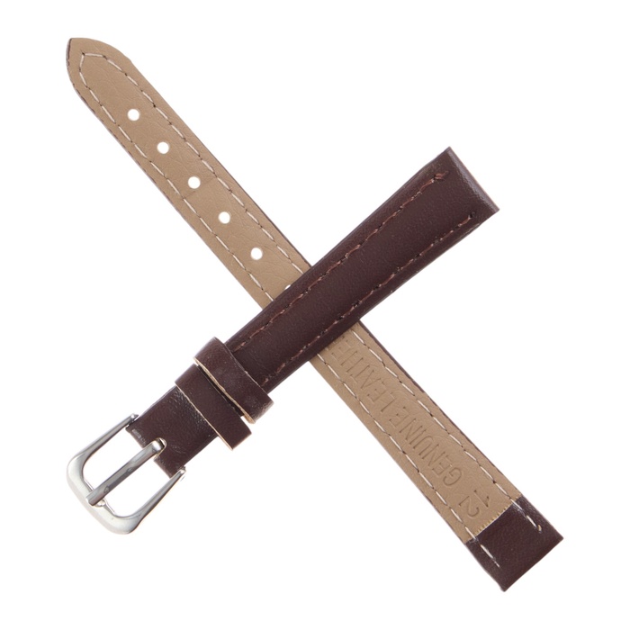 Ремешок для часов «Соломон», 12 мм, натуральная кожа, длина 20 см, коричневый - Фото 1