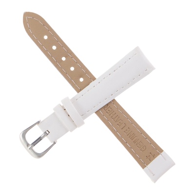 Ремешок для часов «Соломон», 14 мм, натуральная кожа, длина 18 см, белый