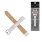 Ремешок для часов «Соломон», 14 мм, натуральная кожа, длина 18 см, белый - Фото 5