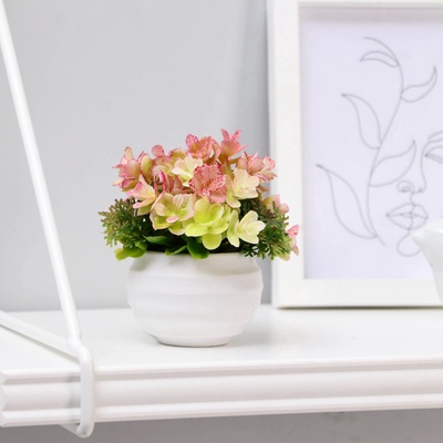 Искусственный цветок в горшке «Суккуленты пышные», 6×8 см, МИКС