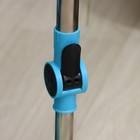 Швабра с отжимом Доляна: ведро с металлической центрифугой, 18 л, запасная насадка из микрофибры, цвет синий - Фото 7