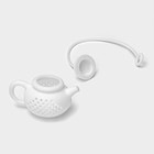 Ситечко для чая Доляна «Чайник», 5,5 см, цвет белый - Фото 3