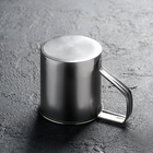 Кружка из нержавеющей стали Доляна «Индия», 180 мл, 9×10×6,8 см, с крышкой - Фото 2