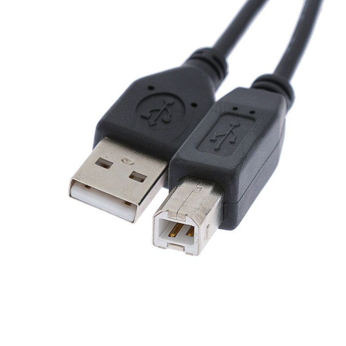 Кабель интерфейсный "Гарнизон" GCC-USB2-AMBM-1M, USB2.0, A(m)-B(m), до 480 Мб/с, 1 м, черный - фото 51296515