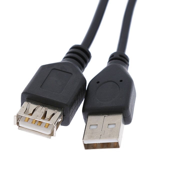 Кабель-удлинитель "Гарнизон" GCC-USB2-AMAF-1.8M, USB2.0, A(m)-A(f), 1.8 м, черный - фото 1905587470