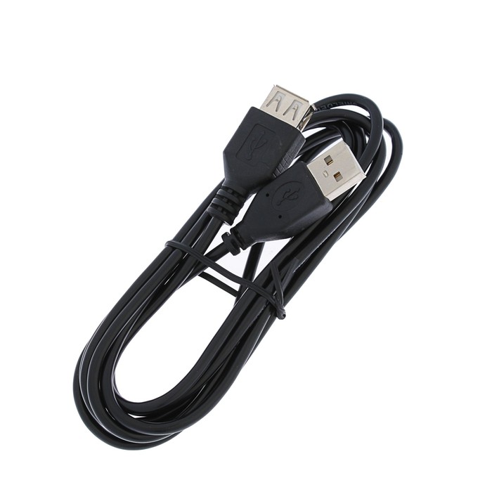 Кабель-удлинитель "Гарнизон" GCC-USB2-AMAF-1.8M, USB2.0, A(m)-A(f), 1.8 м, черный - фото 51296521