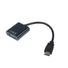 Адаптер Cablexpert, HDMI(m)-VGA(f), вер 1.4, 0.15 м, AUX Jack 3.5мм-Jack 3.5мм 0.5м, черный - Фото 1