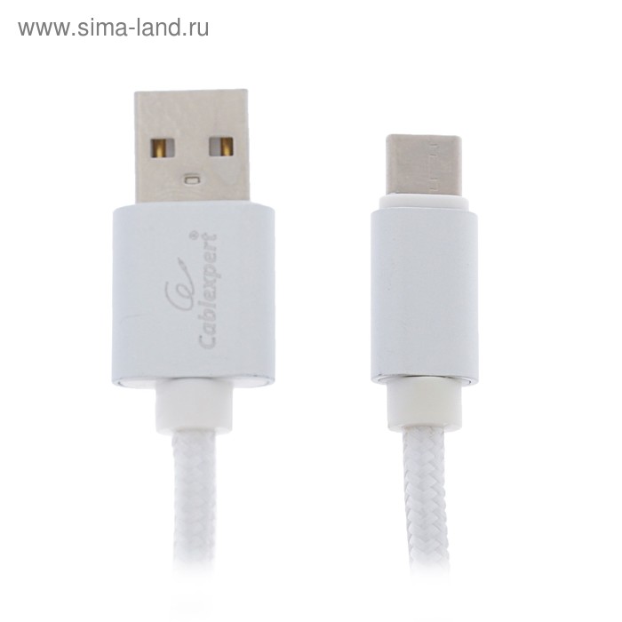 Кабель Cablexpert, Type-C - USB, серия Ultra, 5 А, 1 м, цвет серебристый - Фото 1