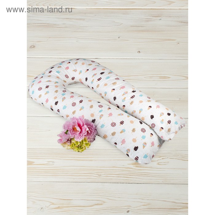Подушка для беременных  u-образная, размер 35 × 340 см, принт эскимо - Фото 1