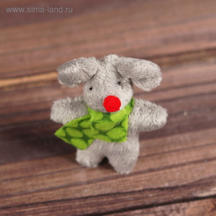 Мягкая игрушка "Мышонок, шарф в горох", цвета МИКС - Фото 1