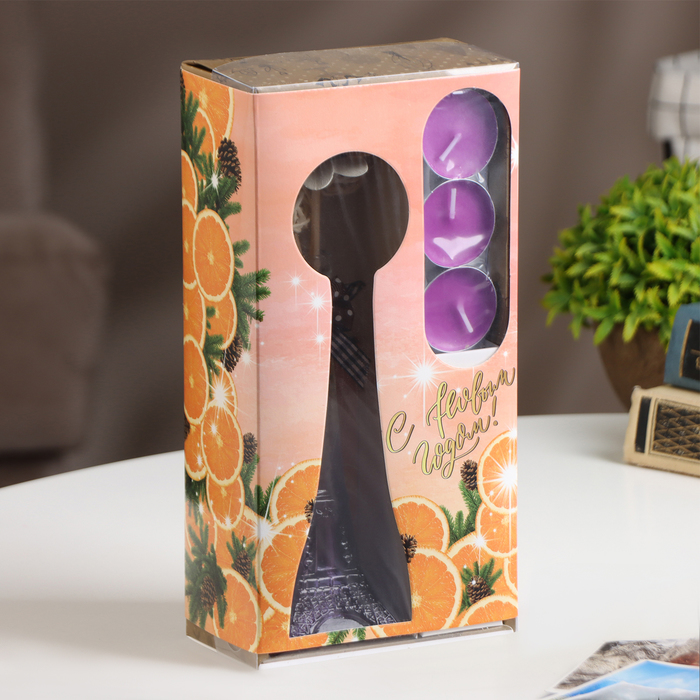 Набор подарочный "Париж" (диффузор и свечи) орхидея, "Богатство Аромата" - фото 1899714544