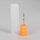 Фреза алмазная для маникюра «Пламя», мелкая зернистость, 2.1×8 мм, в пластиковом футляре - Фото 4