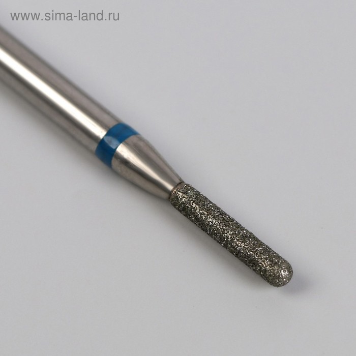 Фреза алмазная для маникюра «Цилиндр скруглённый», средняя зернистость, 1,8 × 8 мм - Фото 1