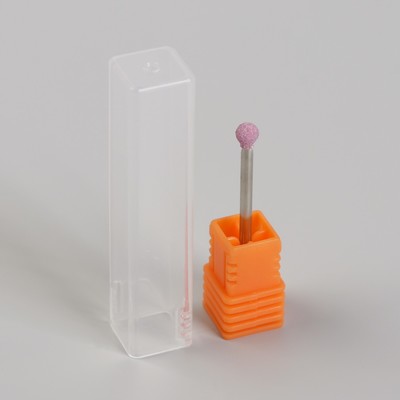 Фреза корундовая для маникюра «Шар», средняя жёсткость, 4 мм