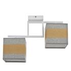 Люстра 1026152/2 2хE27 60W белый/коричневый/серый 42х14х30см - фото 20979016