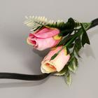 Декор ветка "Розочки с зеленью" 150 см (фасовка 5 шт, цена за 1шт) микс 4450071