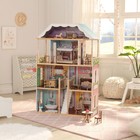 Домик кукольный KidKraft «Шарллота», четырёхэтажный, с мебелью - Фото 3