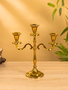 Подсвечник алюминий "Власть" на 3 свечи 9х22х26 см - Фото 2