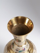 Ваза "Мурсия" латунь 10х10х23 см - фото 809331604