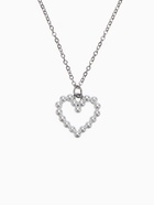 Кулон на цепочке с жемчугом «Олимпия», сердце, белый в серебре, 40 см - Фото 3