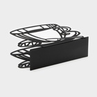 Салфетница Доляна «Кофе», 14×4×10 см, чёрная - Фото 4