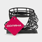 Салфетница Доляна «Кофе», 14×4×10 см, чёрная - Фото 5