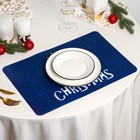 Салфетка сервировочная на стол Real 3D «Рождество», 42×27 см, цвет синий - Фото 3