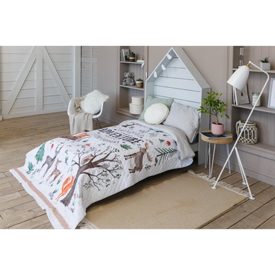 Покрывало 1.5-спальное «Этель» Adventure, 145×210 см, микрофибра