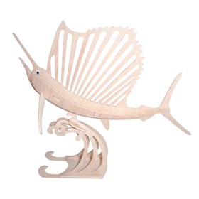 3D-модель сборная деревянная Чудо-Дерево «Рыба-парус»