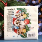 Салфетки новогодние бумажные «Совята», 2 слоя, 33×33 см, 20 шт. - Фото 5