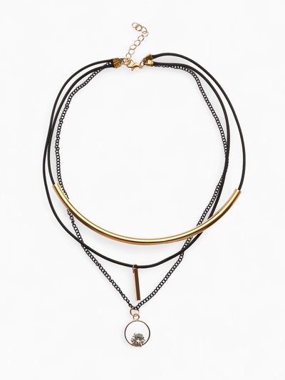 Кулон «Эксклюзив», кольцо, цвет белый в золоте, 42 см