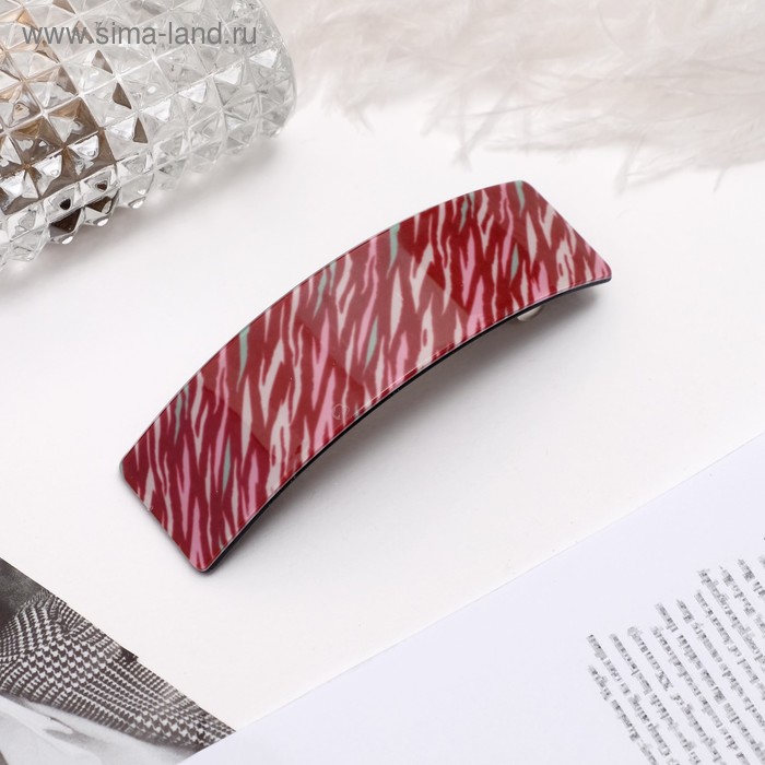 Заколка-автомат для волос "Наталья" 9*2,5 см сияние - Фото 1