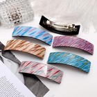 Заколка-автомат для волос "Наталья" 9*2,5 см сияние - Фото 2