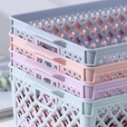 Корзинка пластиковая для хранения «Романо», 30×17,5×11 см, цвет МИКС - Фото 4
