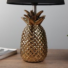 Лампа настольная с абажуром «Ананас» Е14 золото 20×20×36.5 см RISALUX - Фото 4