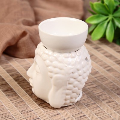 Аромалампа для эфирных масел «Будда с чашей на голове», керамика, 11.5×8×9 см, МИКС