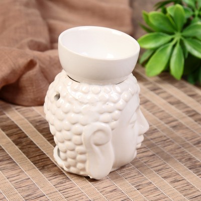 Аромалампа для эфирных масел «Будда с чашей на голове», керамика, 11.5×8×9 см, МИКС