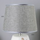 Лампа настольная "Бабочки" 1xE14 40вт белый-серый 24х24х33 см RISALUX - Фото 5