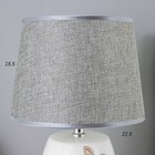 Лампа настольная «Бабочки» 1xE14 40 вт белый-серый 22.5×22.5×33 см RISALUX - Фото 5