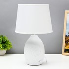 Лампа настольная «Цветы» 1xE14 40 вт белый 20×20×31 см - Фото 4