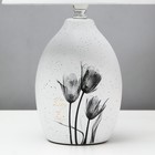 Лампа настольная «Цветы» 1xE14 40 вт белый 20×20×31 см - Фото 5