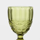 Бокал из стекла «Ла-Манш», 250 мл, 8×15,5 см, цвет зелёный - фото 4285200