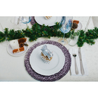 Тарелка подстановочная Magistro «Кринкл», d=33 см, стекло, серая - Фото 5