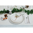 Тарелка подстановочная Magistro «Бурлеск», d=33 см, стекло, серебристая - Фото 8