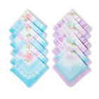 Платки носовые женские «Этель. Нежность», 30×30 см, набор 12 шт., рисунок МИКС, хлопок 100% - Фото 3