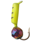 Мормышка "Столбик", вес 0.5 г, d=2 мм, с гран. шариком "Хамелеон" (лимонный) 467 - фото 9486752