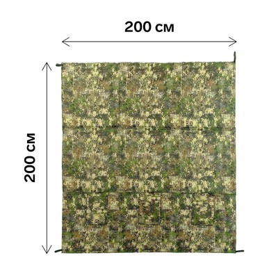 Пол для зимней палатки 200×200 см, микс