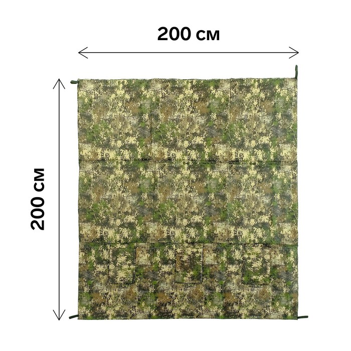 Пол для зимней палатки 200×200 см, микс - Фото 1